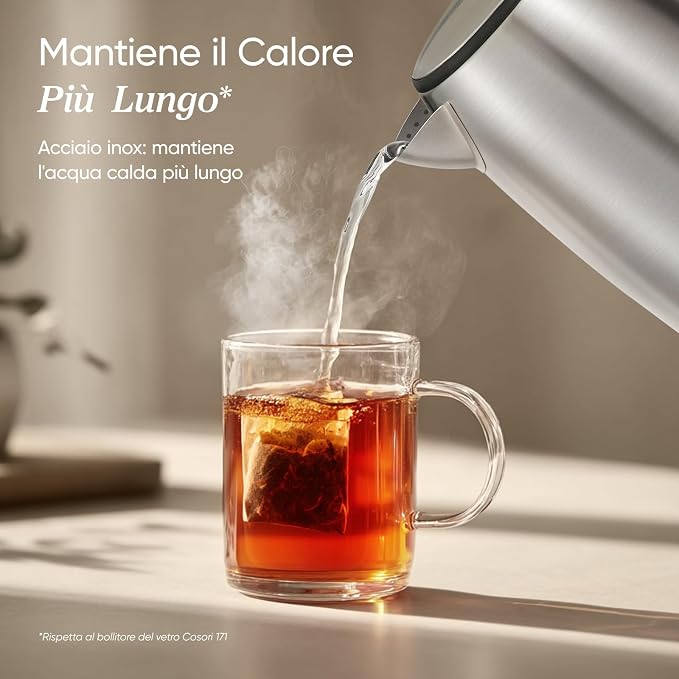 COSORI Bollitore in Scciaio Inox da 1.7 Litri