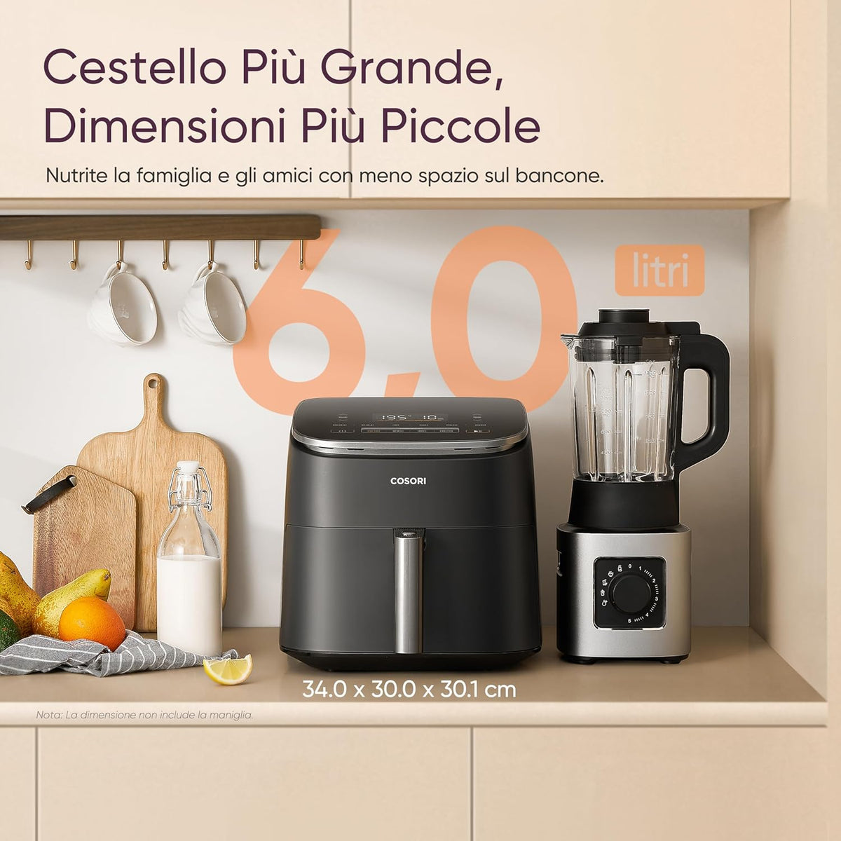 COSORI TurboBlazeโข Figgitrice ad Aria 6 Litri