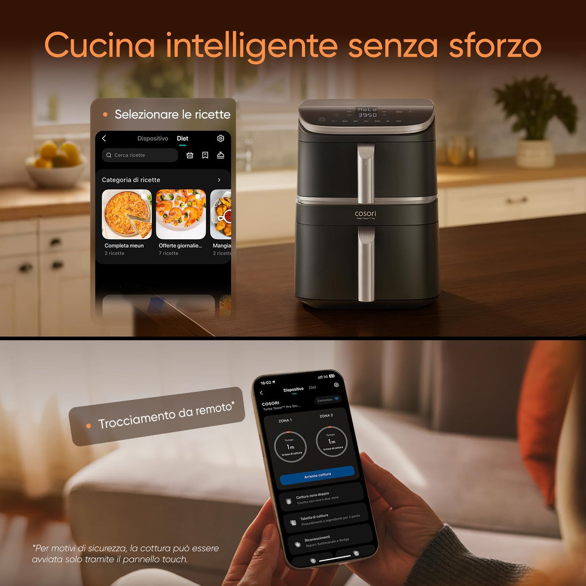 COSORI Turbo Tower™ Pro Smart Friggitrice ad Aria da 10,8 L