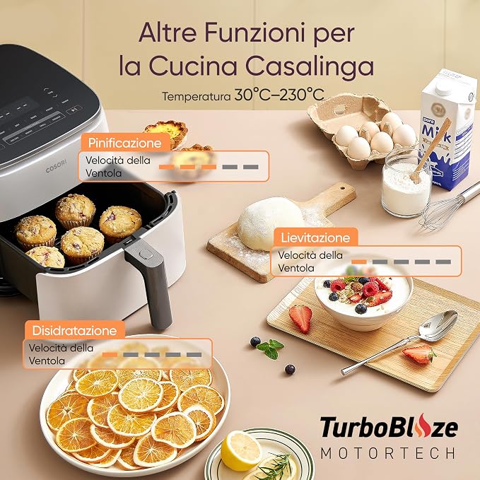 COSORI TurboBlaze™ Figgitrice ad Aria 6 Litri
