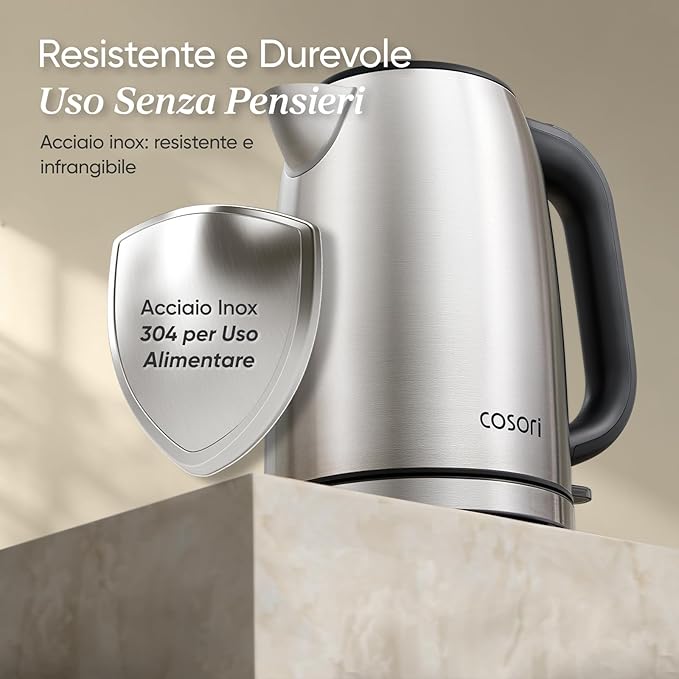 COSORI Bollitore in Scciaio Inox da 1.7 Litri