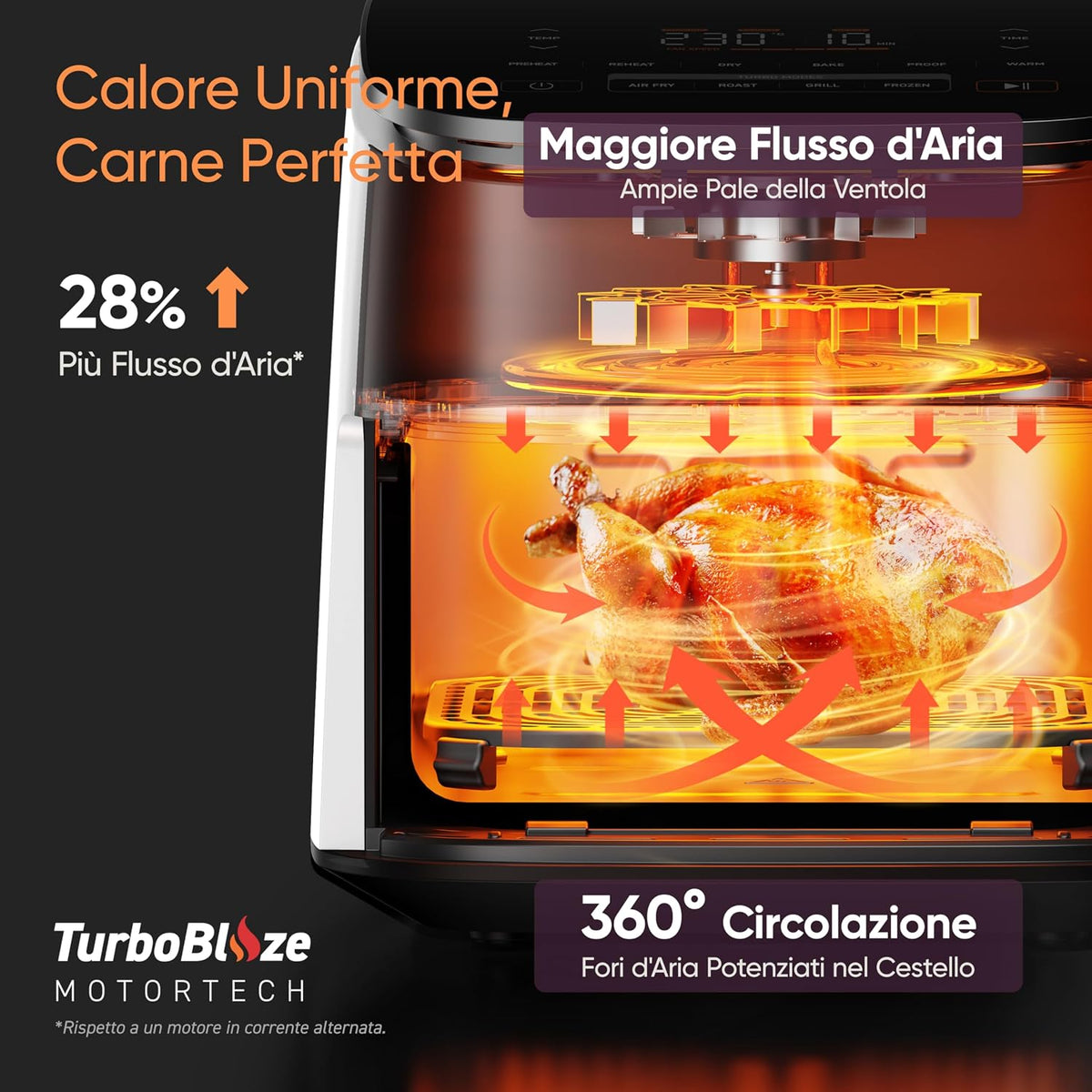 COSORI TurboBlaze™ Figgitrice ad Aria 6 Litri