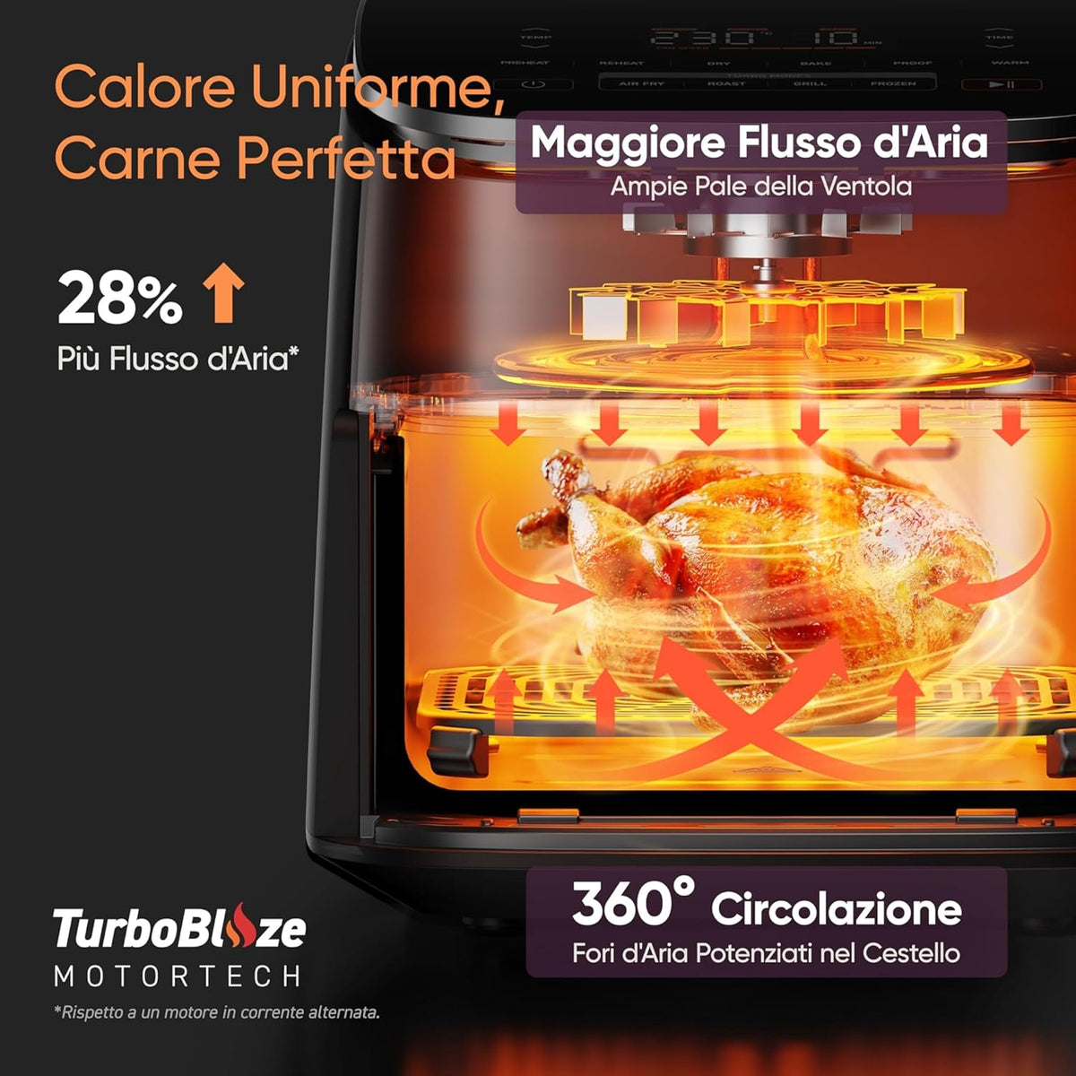 COSORI TurboBlaze™ Figgitrice ad Aria 6 Litri