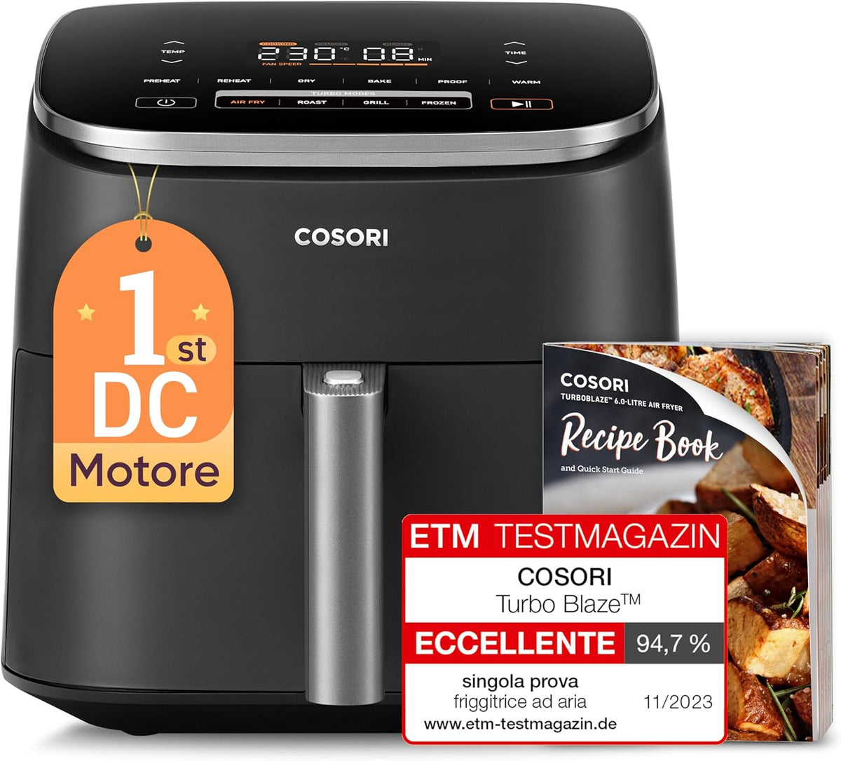 COSORI TurboBlaze™ Figgitrice ad Aria 6 Litri