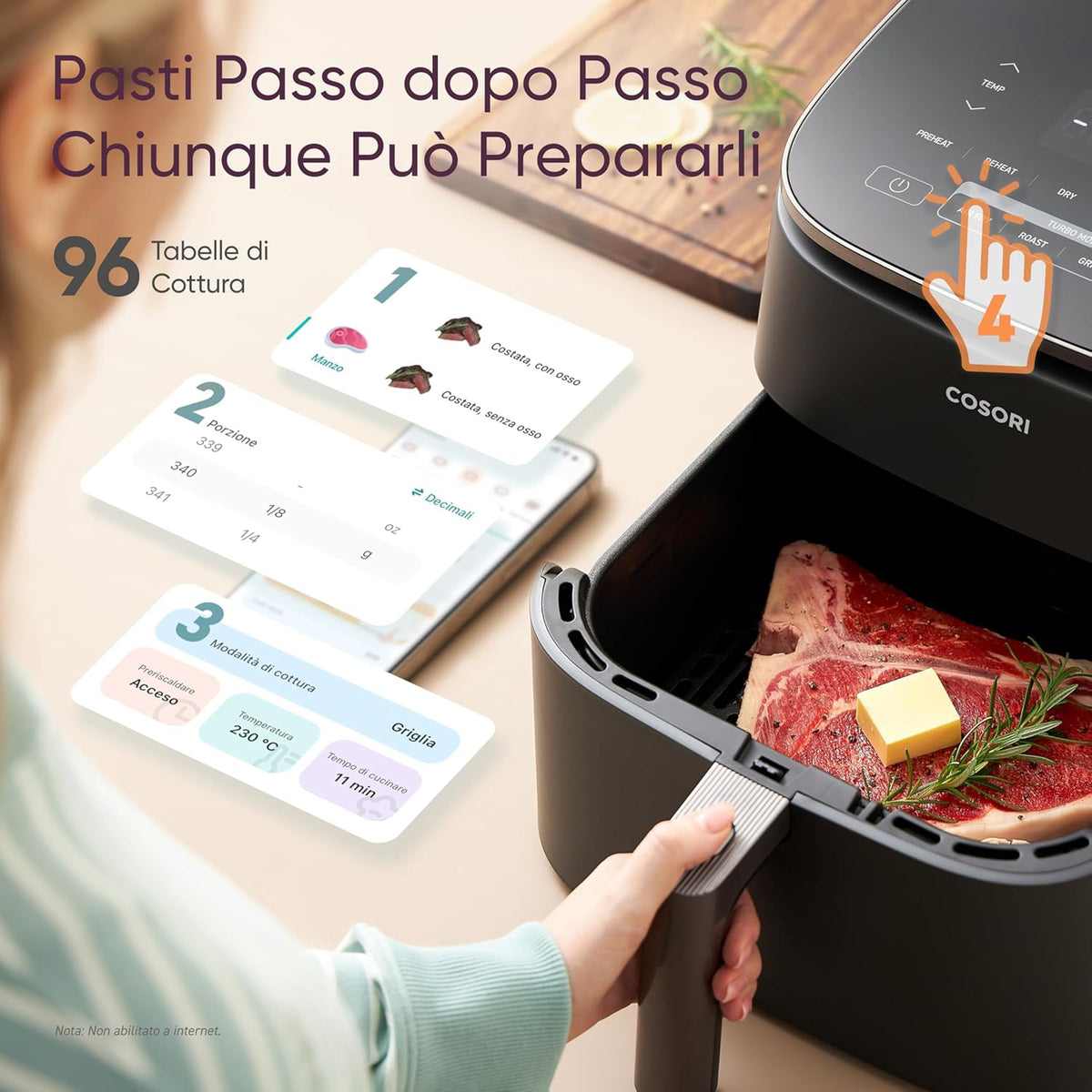 COSORI TurboBlaze™ Figgitrice ad Aria 6 Litri