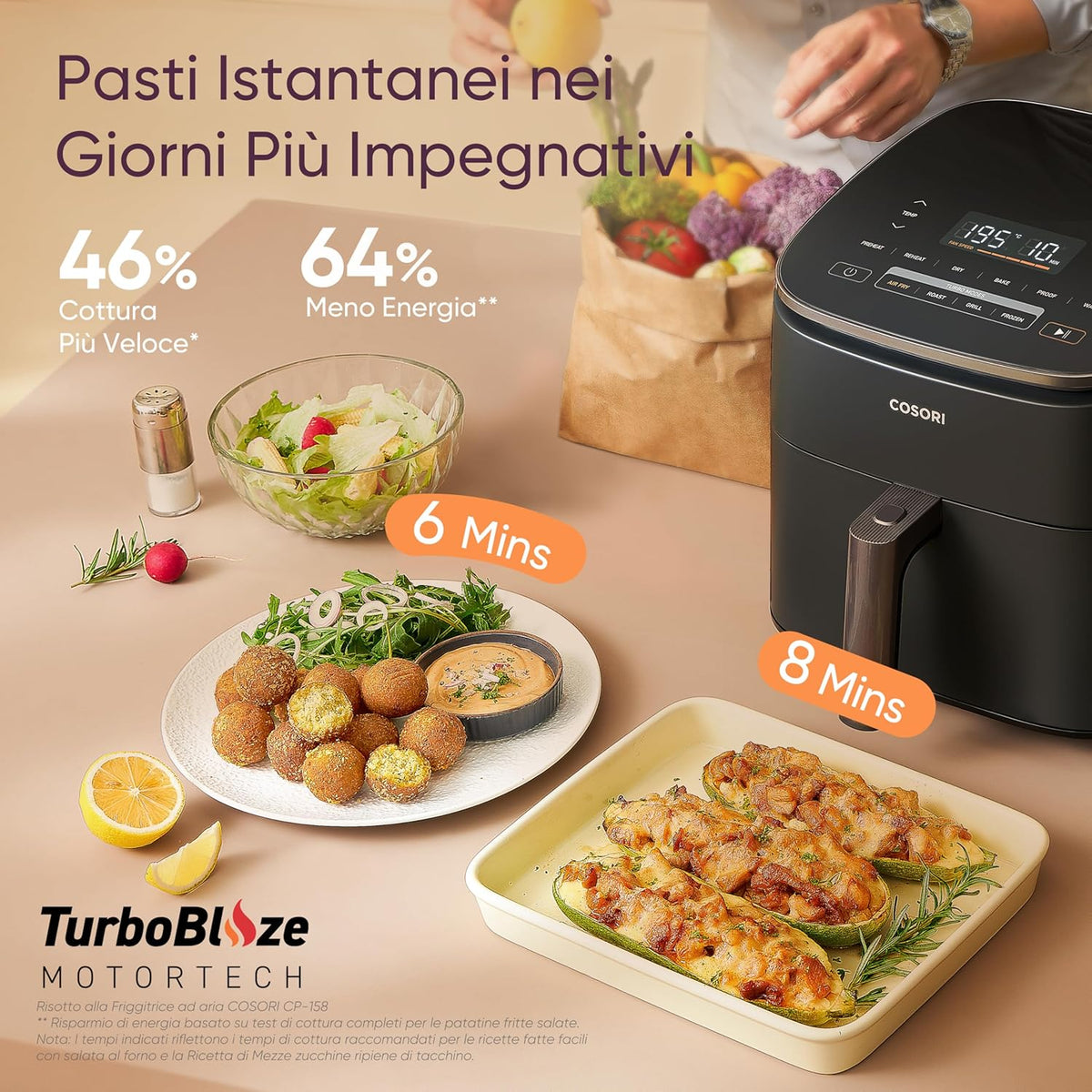 COSORI TurboBlaze™ Figgitrice ad Aria 6 Litri