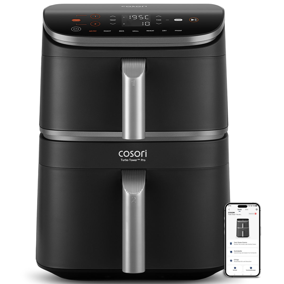 COSORI Turbo Tower™ Pro Smart Friggitrice ad Aria da 10,8 L