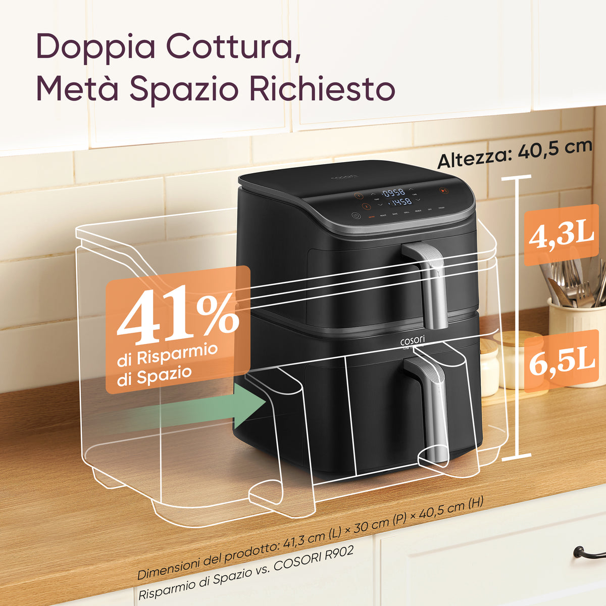 COSORI Turbo Tower™ Pro Friggitrice ad Aria da 10,8 L