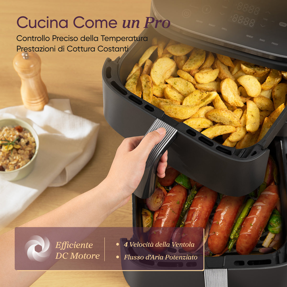 COSORI Turbo Tower 10,8 Litri Friggitrice ad Aria