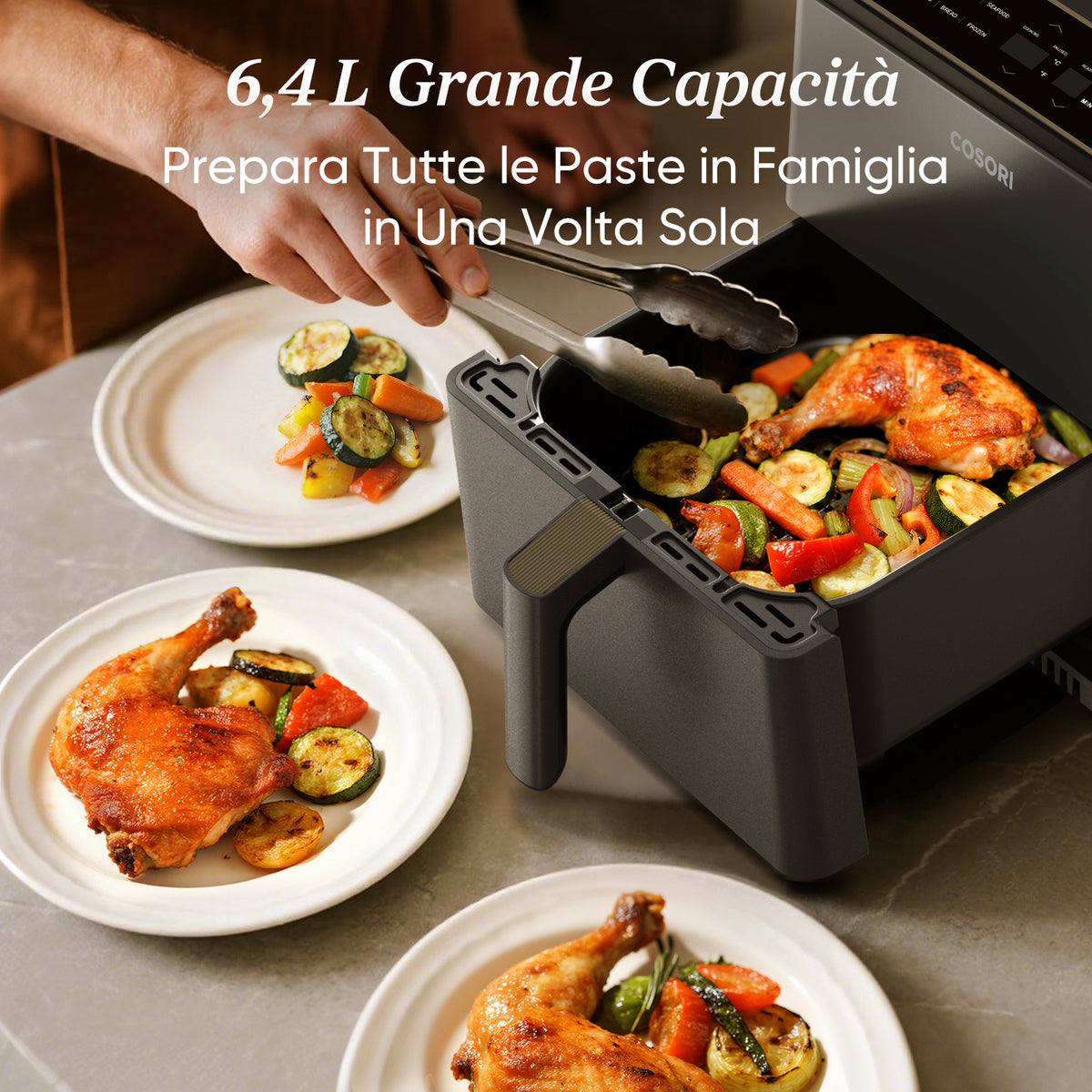 COSORI Dual Blaze Friggitrice ad Aria da 6,4 L